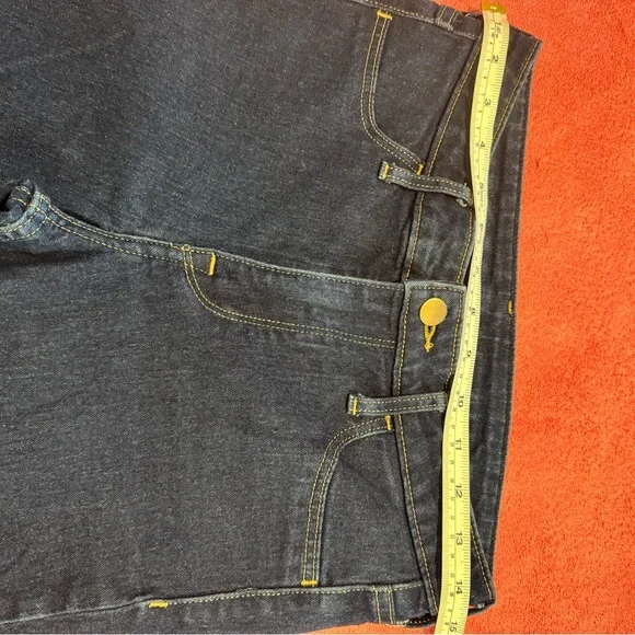 Women's Skinny Jeans in Dark Indigo Stretch Denim - Picture 8 of 12